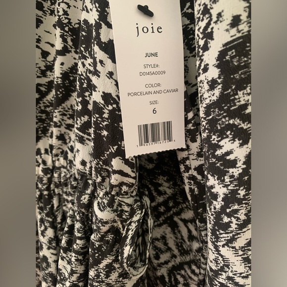 Joie June Ikat Print One-Shoulder Silk Dress - Picture 7 of 11